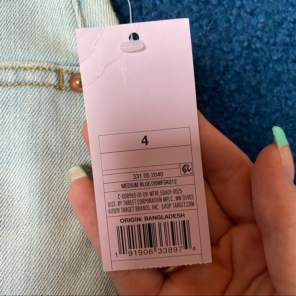 NWT Wild Fable Women's High-Rise Denim Mini Skirt - Picture 4 of 6